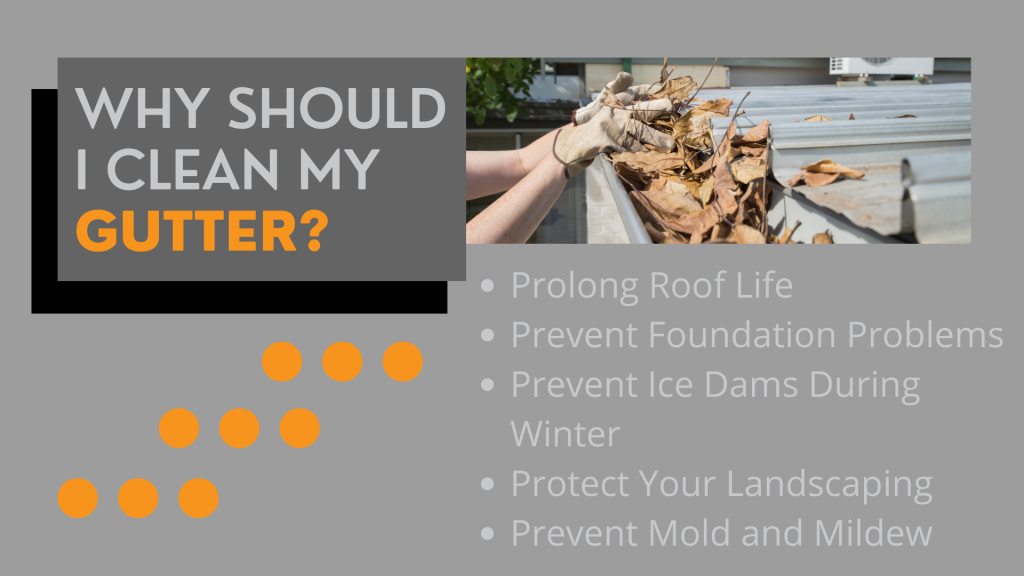 Why you should clean your gutters infographic